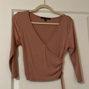 3/4 Sleeve Crop long sleeve Top